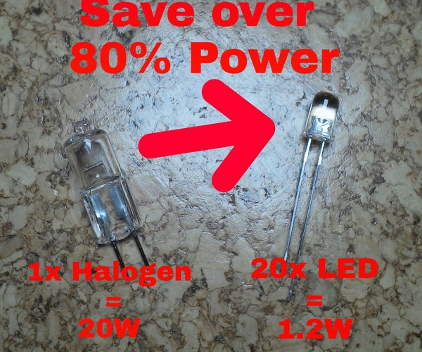 Convert Your Halogen Desk Lamp Into a LED Lamp