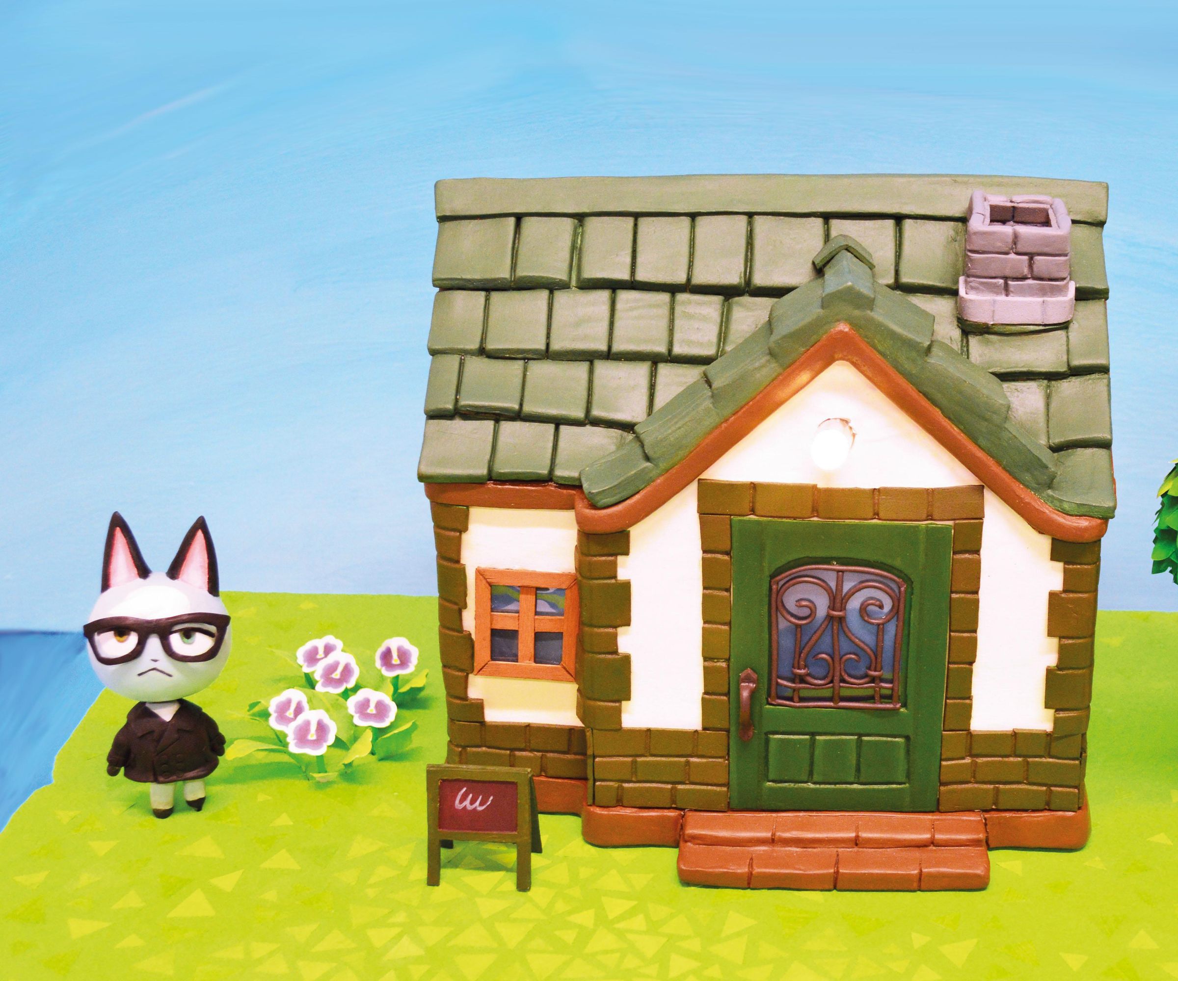Sculpt an Animal Crossing House and Villager Raymond