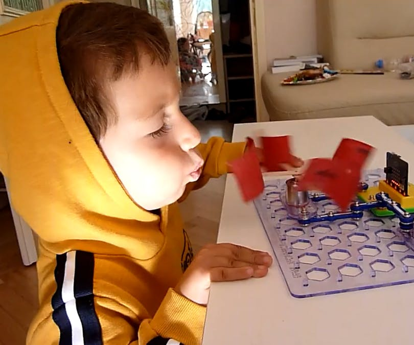 DIY guide for Measure Wind Speed With Micro:bit and Snap Circuits with step-by-step instructions