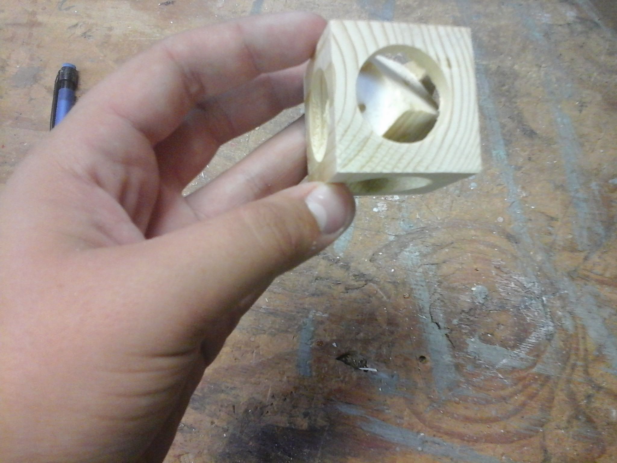 wooden cube in a cube DIY Project DIY Project Image