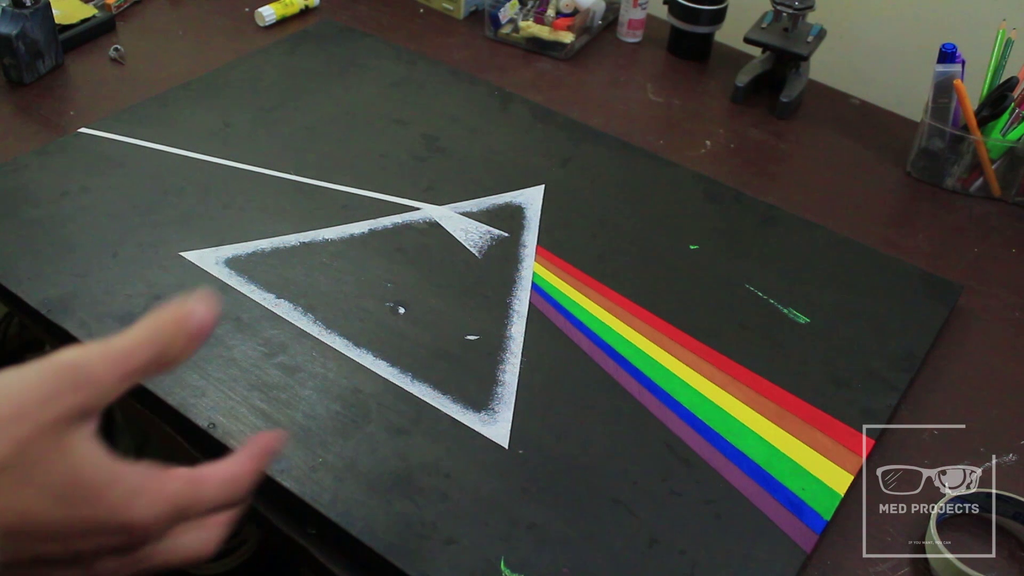 Painting Dark Side Of The Moon Pink Floyd 3 Steps Instructables