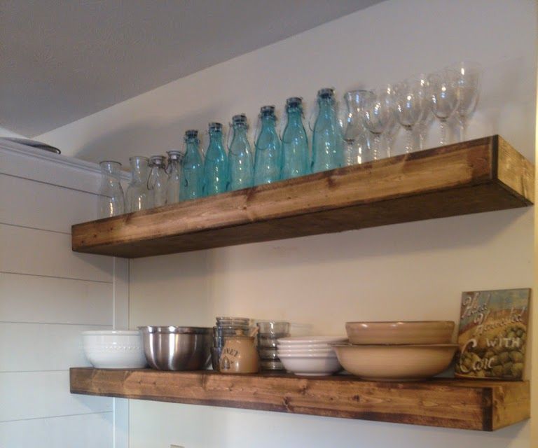  $20 Wood Floating Shelves