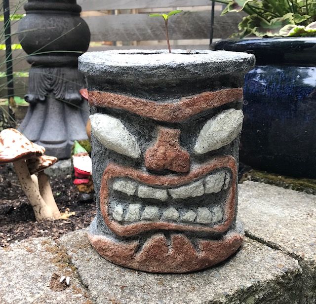 Tiki Garden Statue Planter Garden Design Ideas