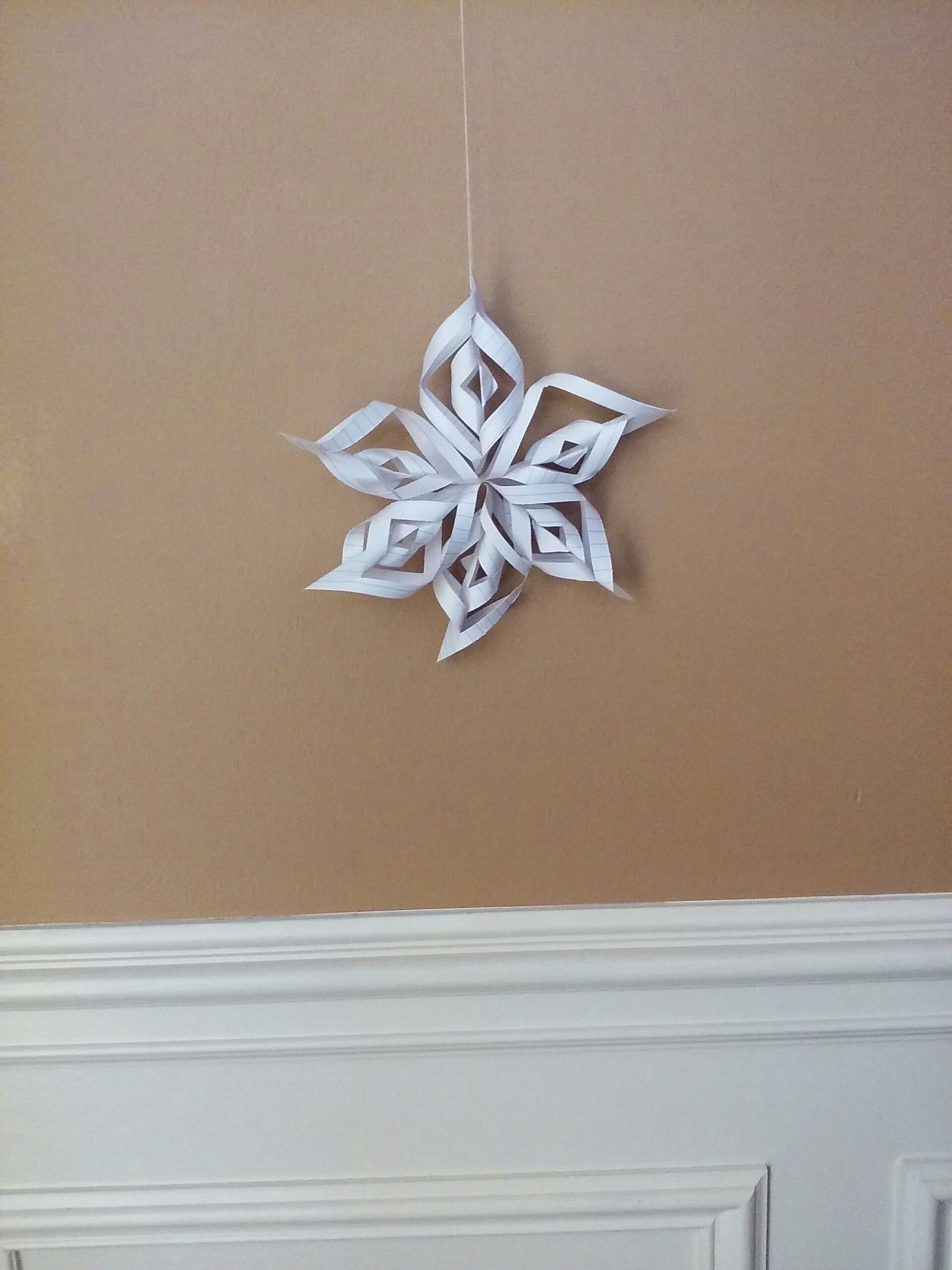 beautiful origami snow flake DIY Project DIY Project Image