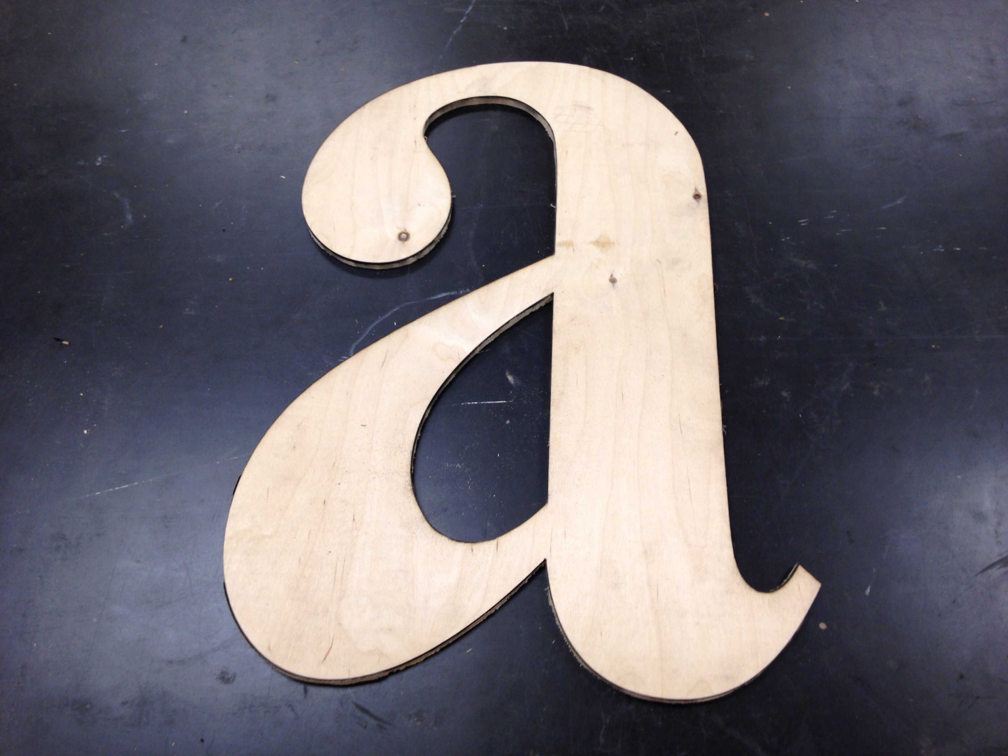 Laser Cutter / Engraver Large Wooden Letter 7 Steps Instructables