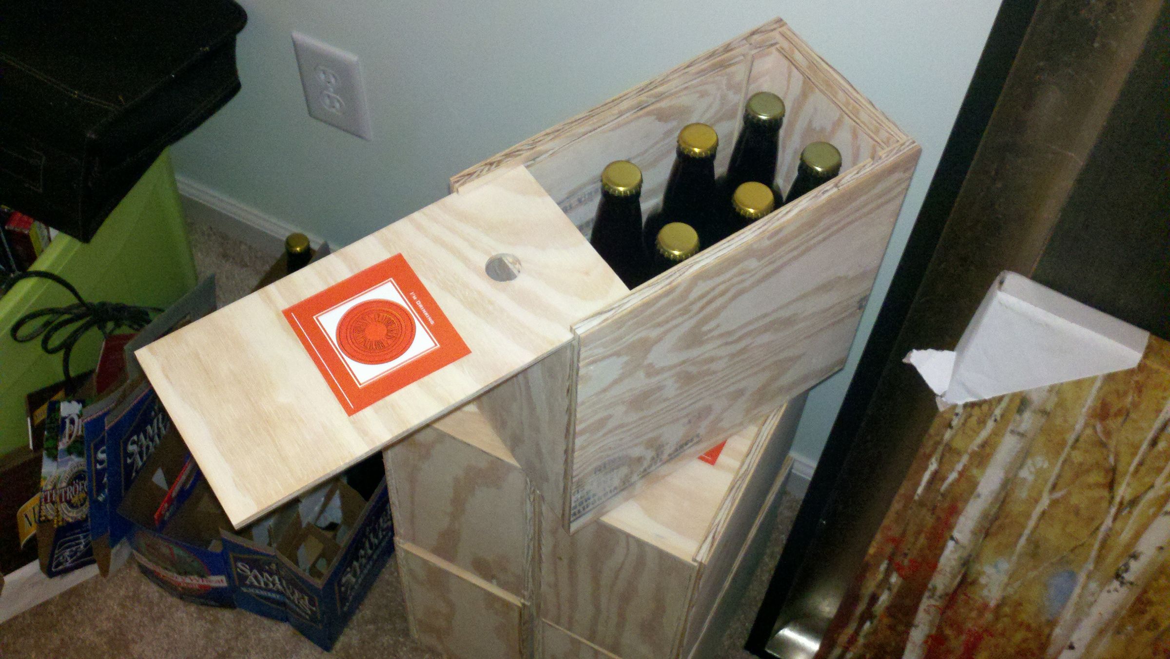 a simple 8 - beer crate (for gift boxes) DIY Project DIY Project Image
