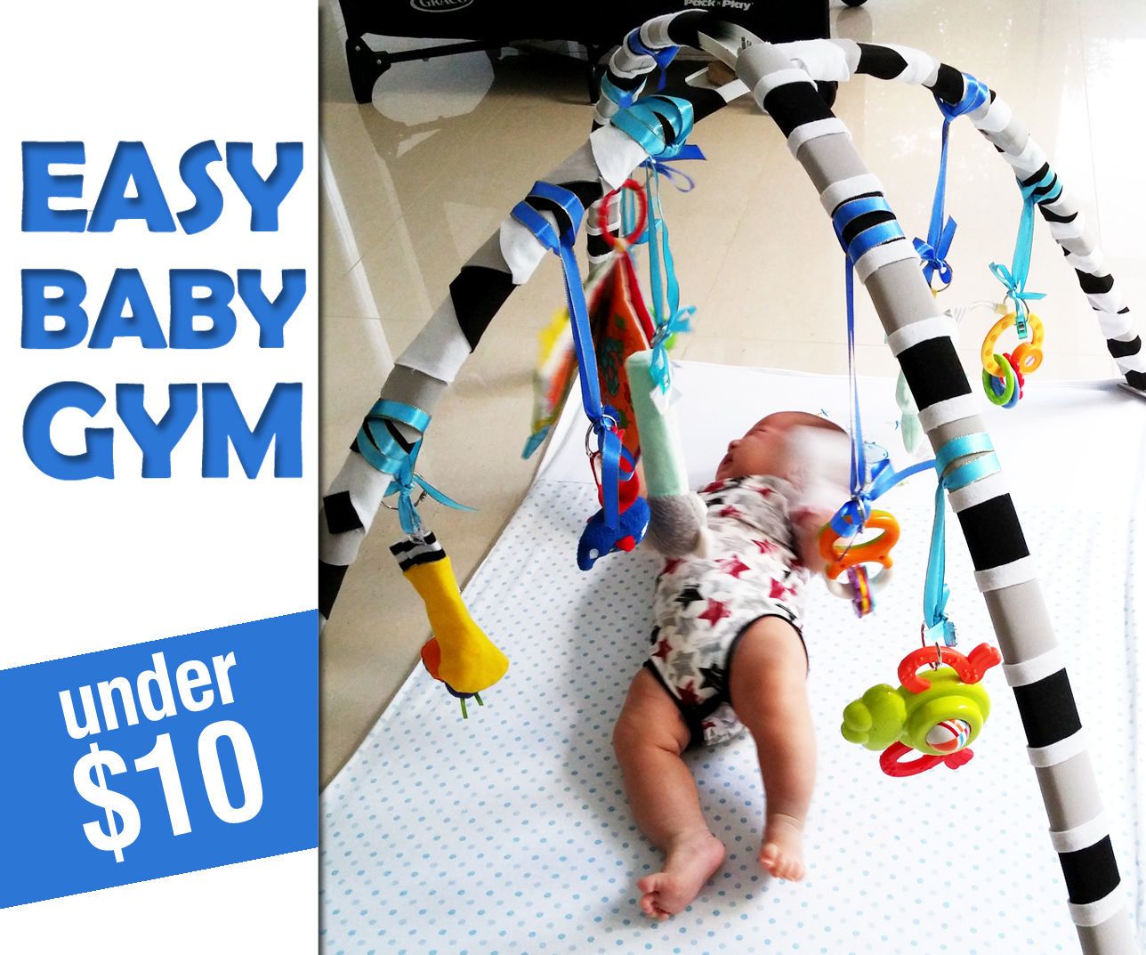 Cheap & Easy Baby Gym Adjustable Mobile for Play Mats & Cribs 9