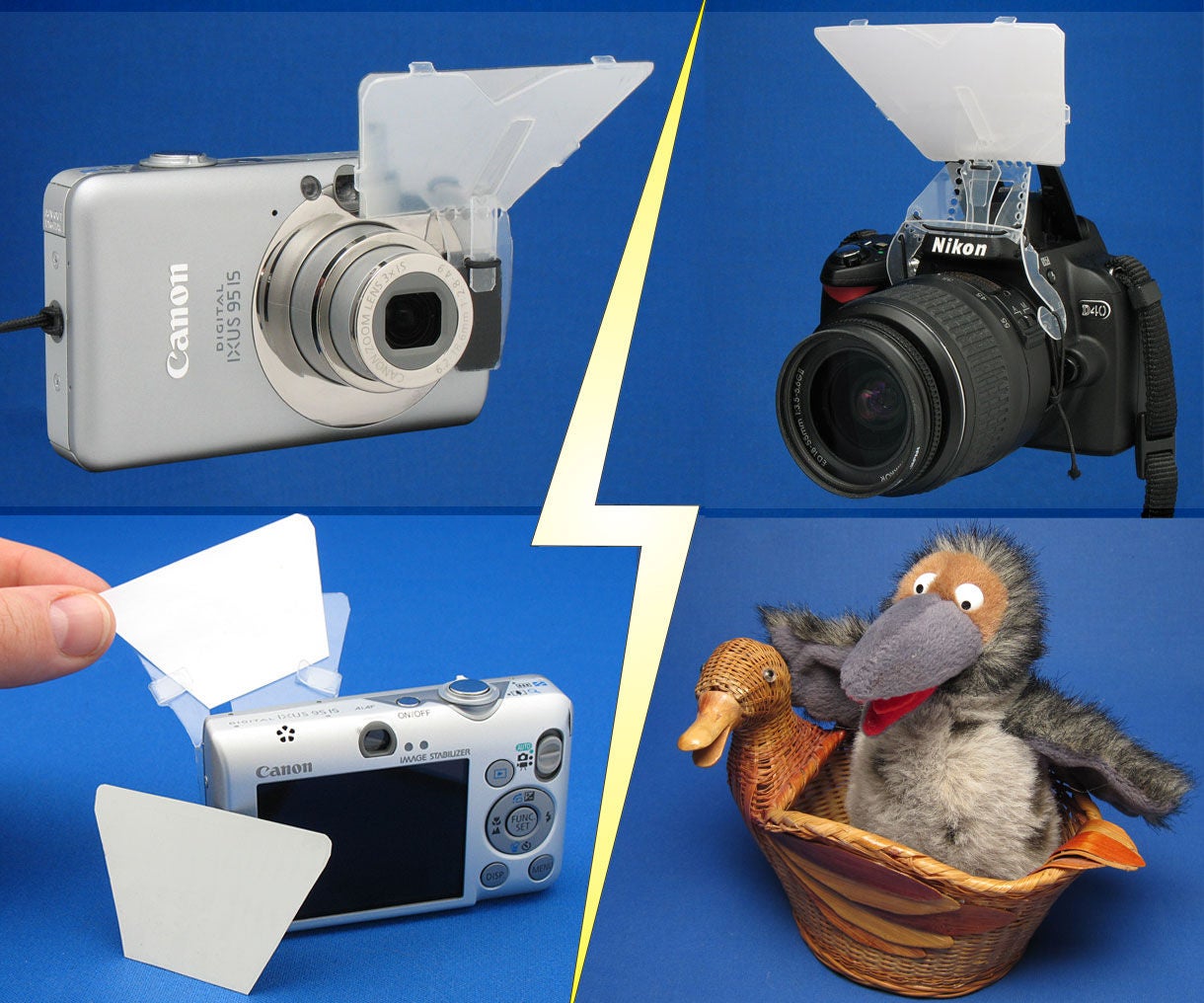 Flash Bouncer With Interchangeable Mirror/diffuser : 3 Steps (with