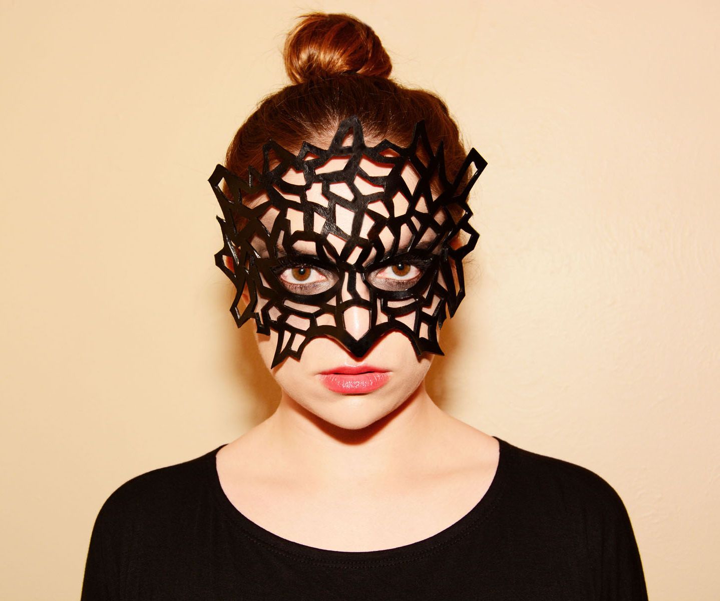 Leather Cutout Mask