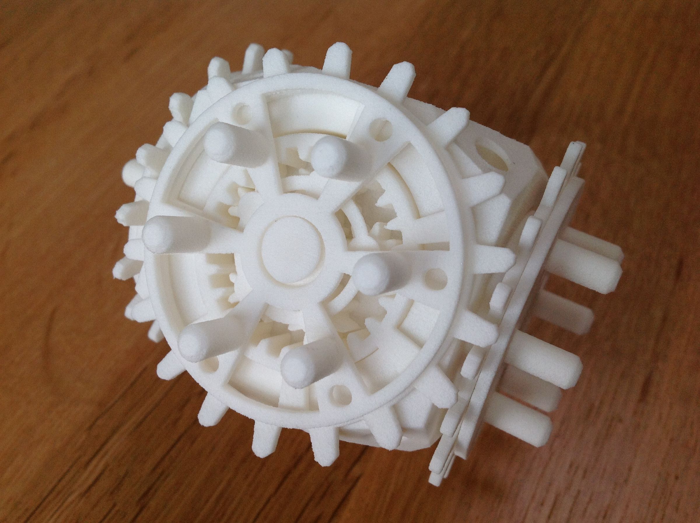 3D Printing Moving Parts Fully Assembled 28Geared Cube 3 Steps