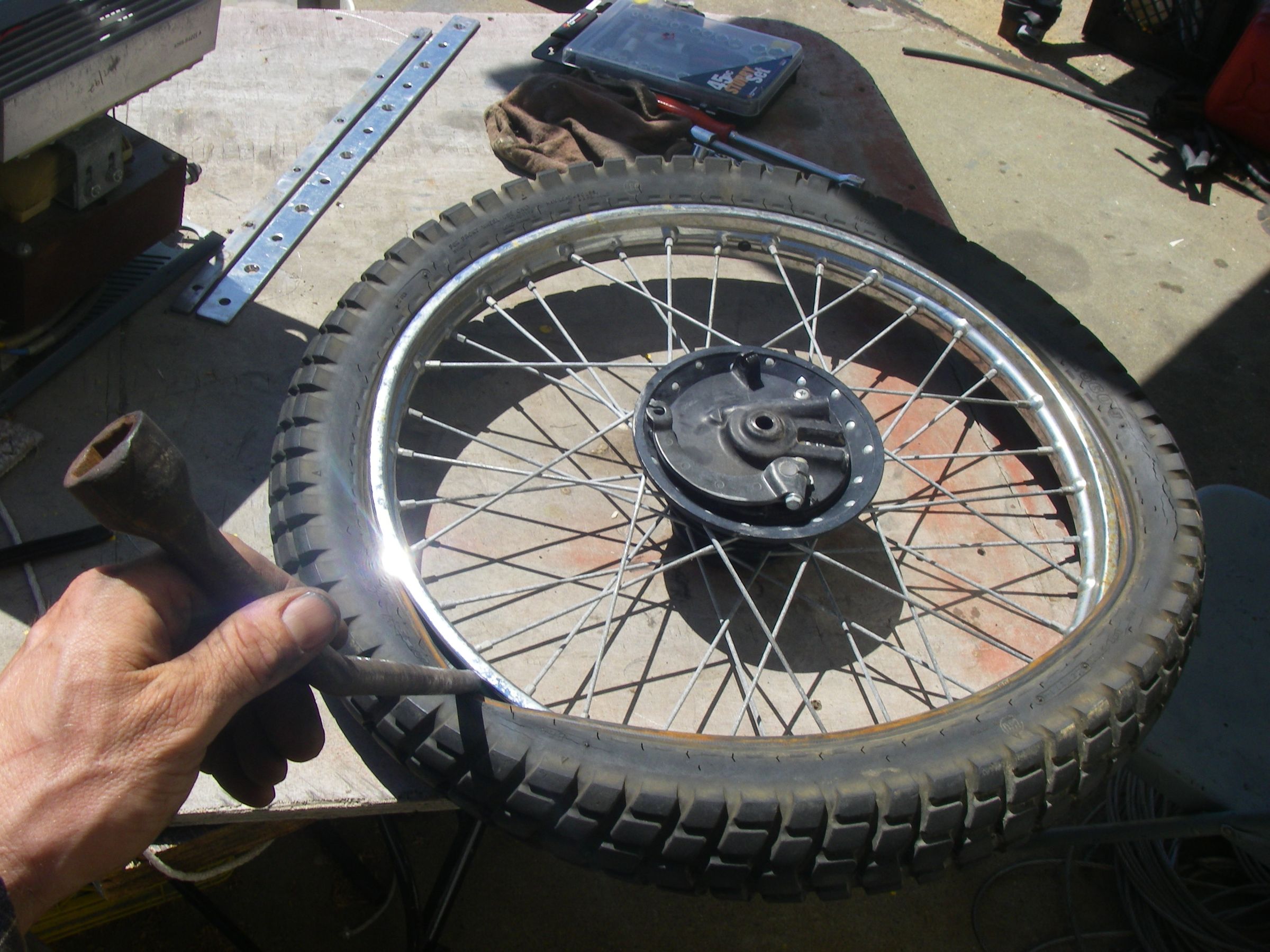 Fix a Motorcycle Flat Tire 13 Steps Instructables