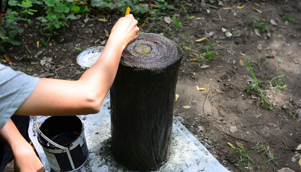 How To Make Concrete Tree Stump 8 Steps With Pictures Instructables