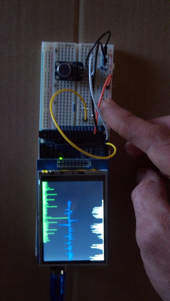 Arduino Analog Signal Graphing on a TFT Touch Screen : 3 Steps (with ...