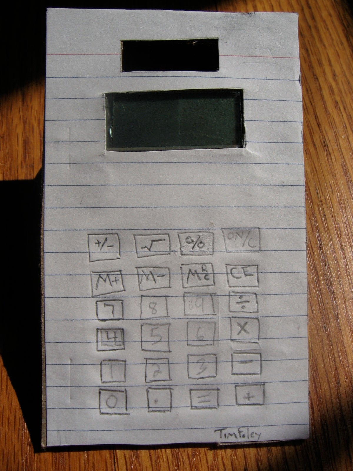 The Incredible Paper Calculator Mod (Oh My!) 9 Steps Instructables