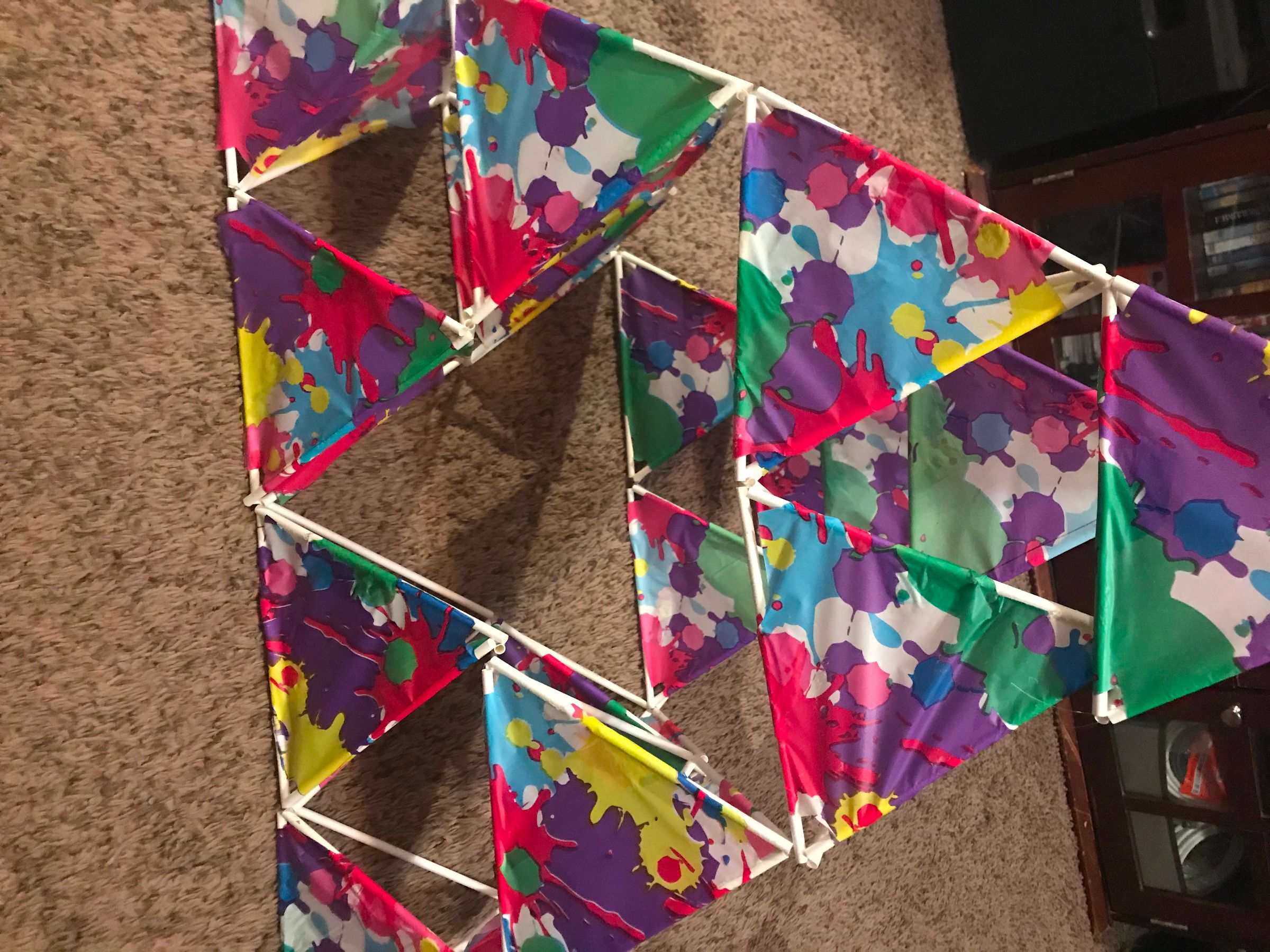 How to Make a Tetrahedral Kite (16Cells) 9 Steps Instructables