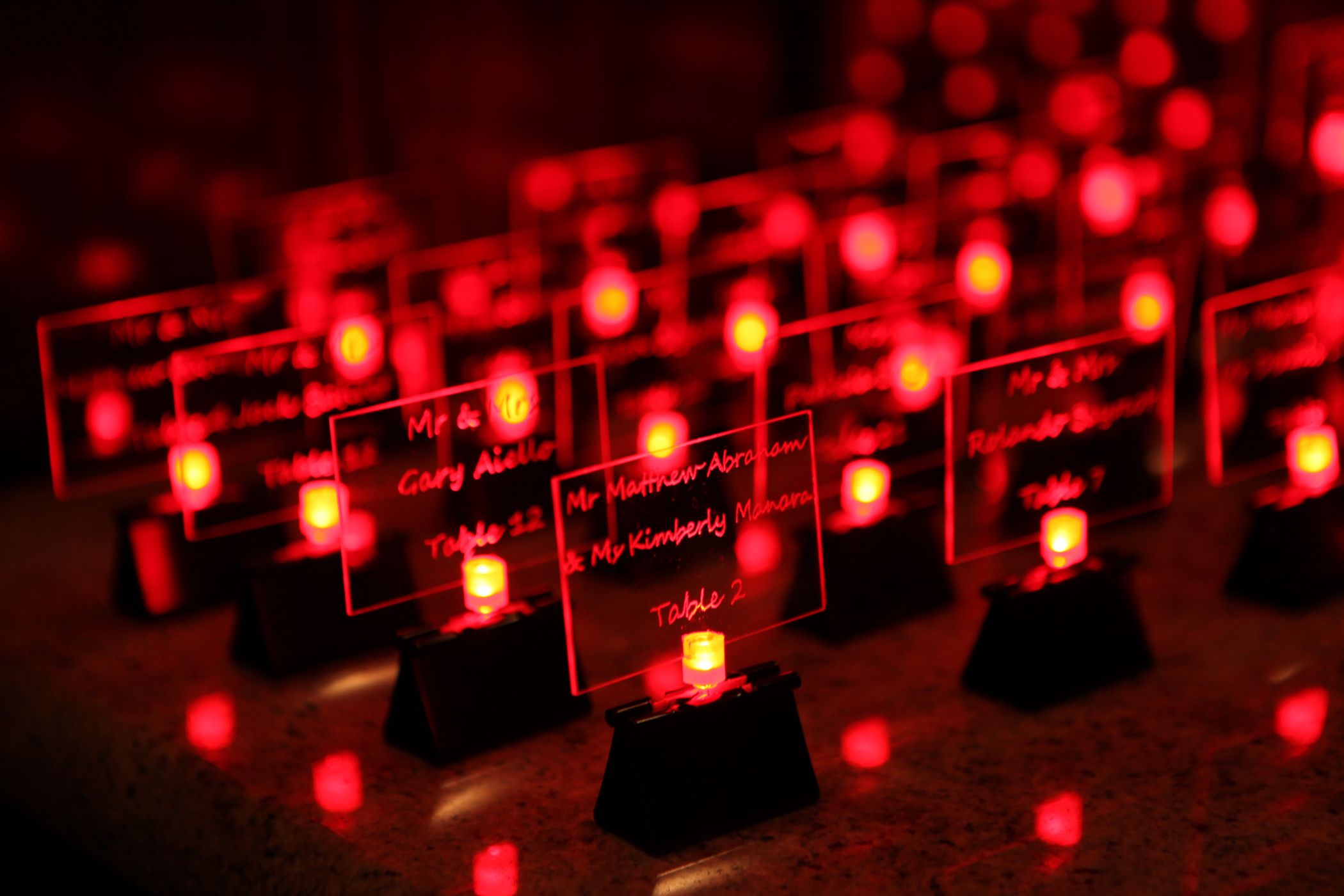 Make Your Own LED Wedding Table Cards 6 Steps (with Pictures