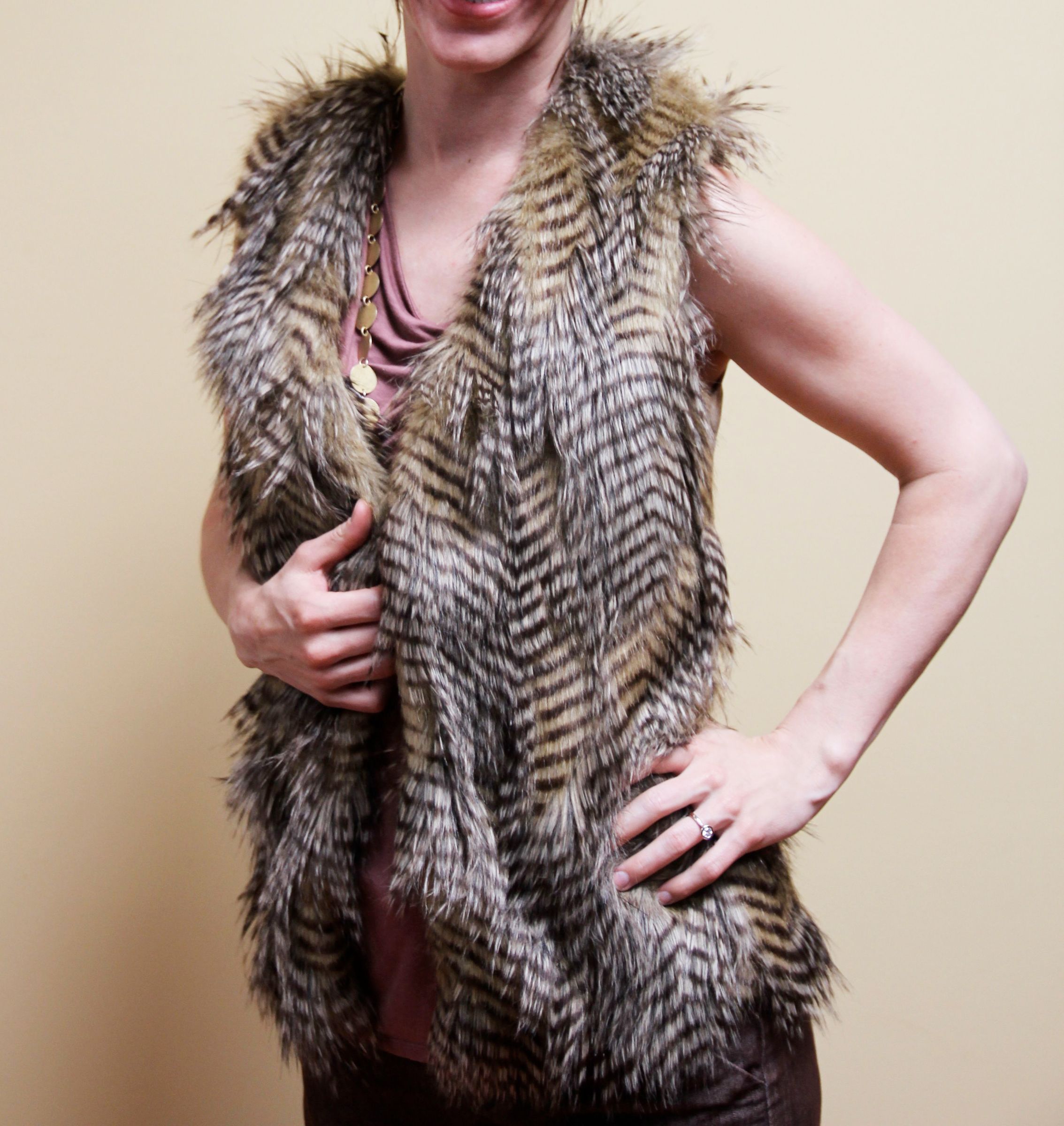 only play fluffy vest