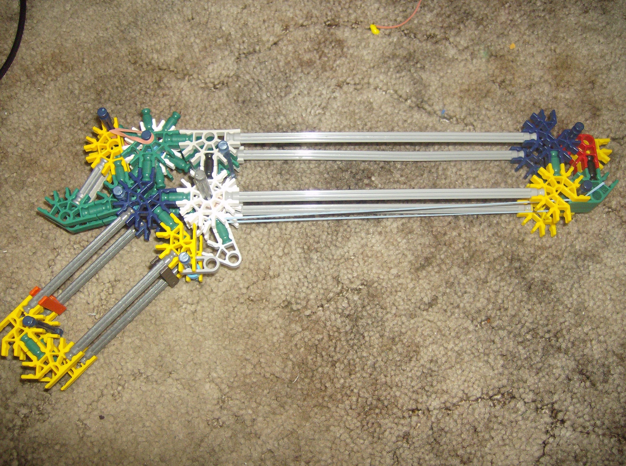 Knex Rubber Band Gun Pistol 4 Steps Instructables