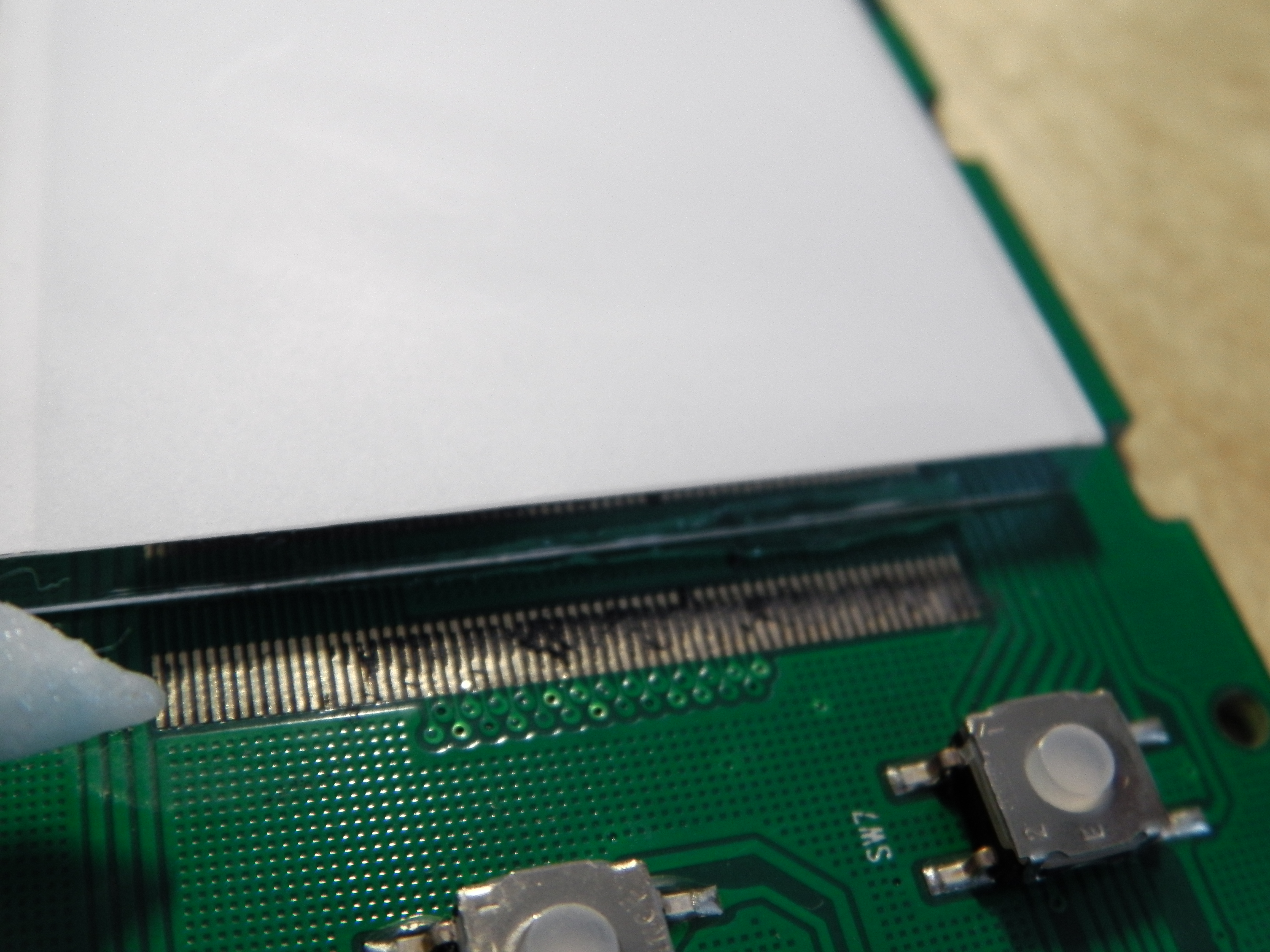 How to Remove and Reattach LCD Ribbon From a PCB With a Fine Pitch 9