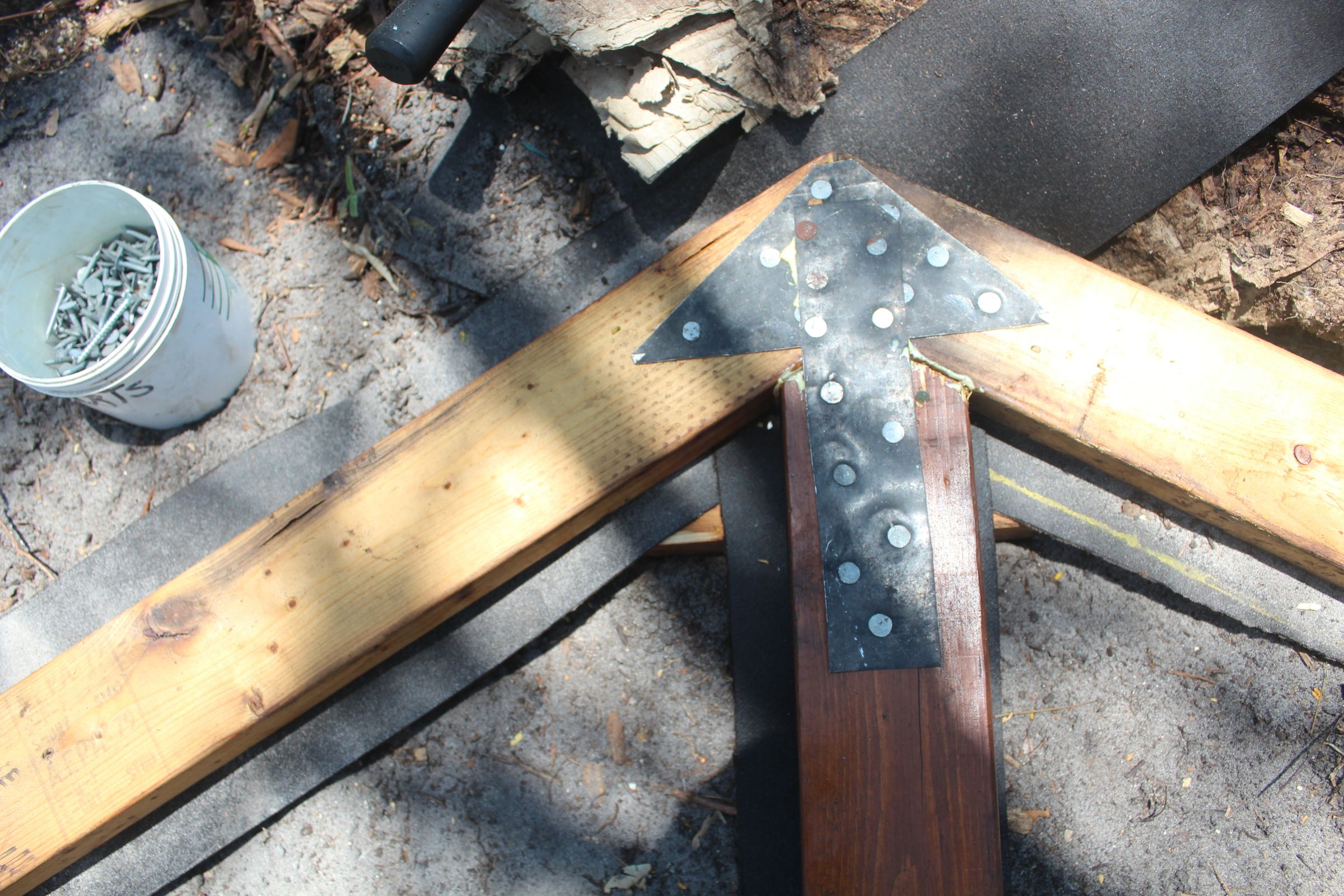 Hexagon Deck With Recycled Supplies 4 Steps (with Pictures