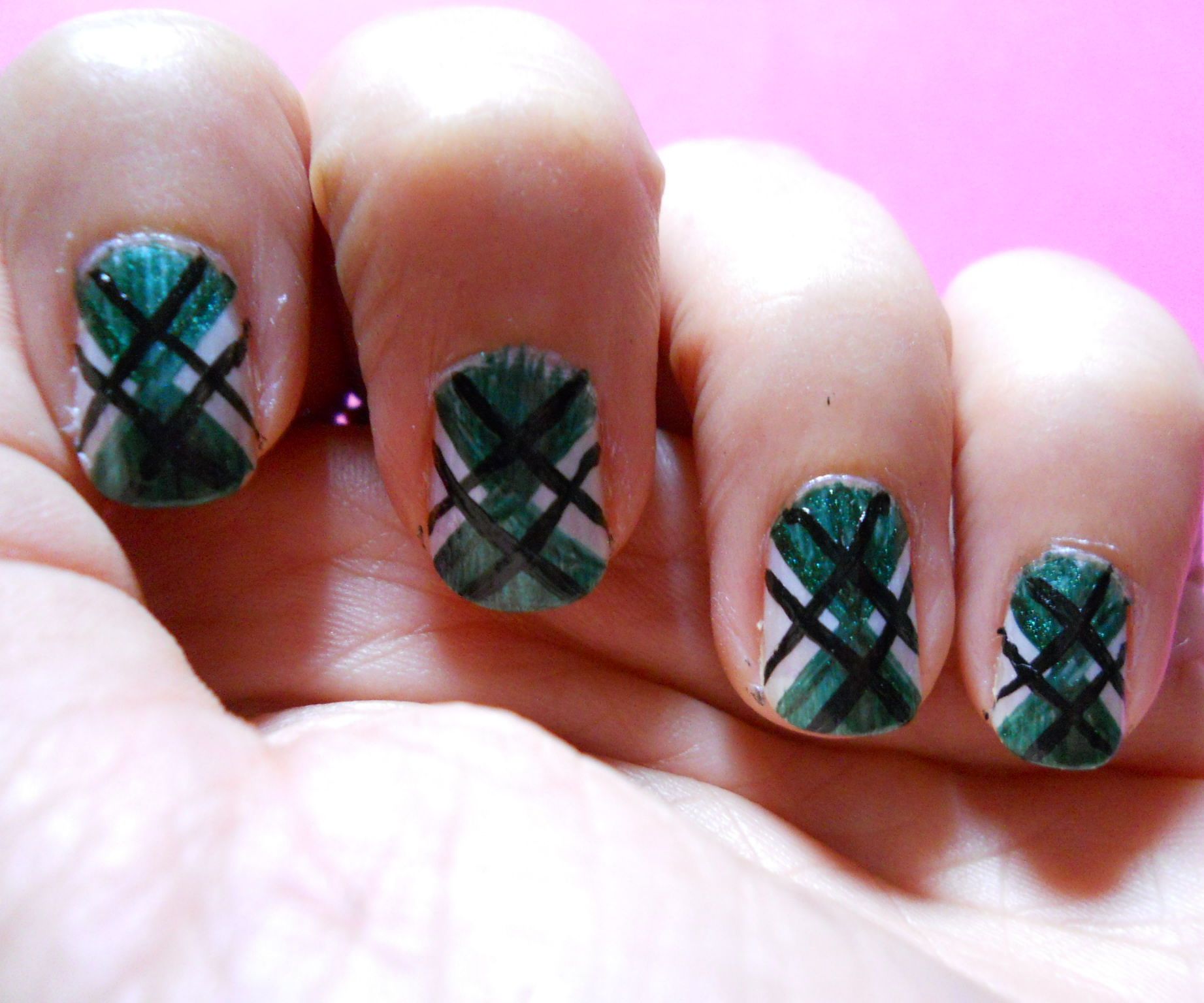 Argyle Pattern Nailart
