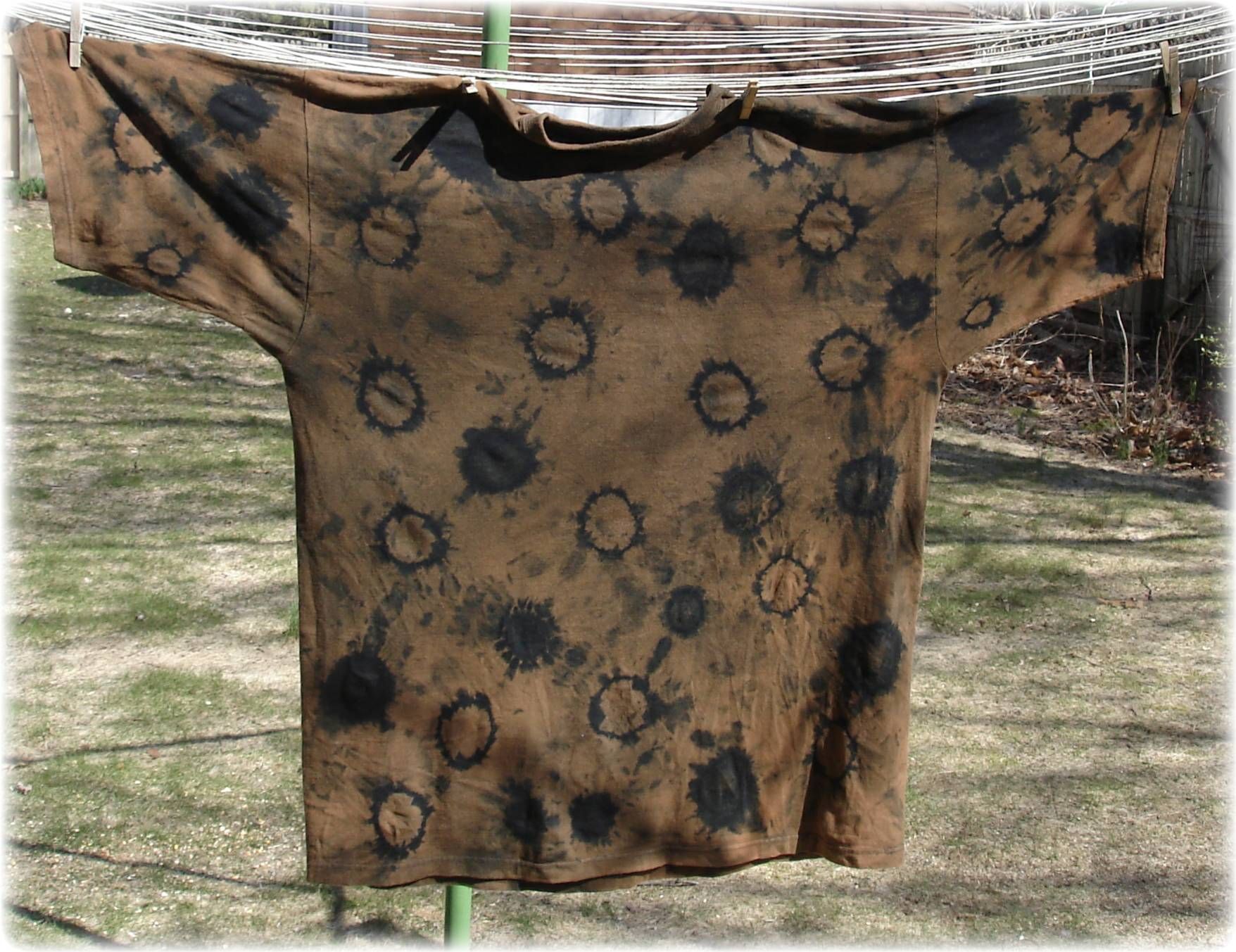 bleached brown shirt