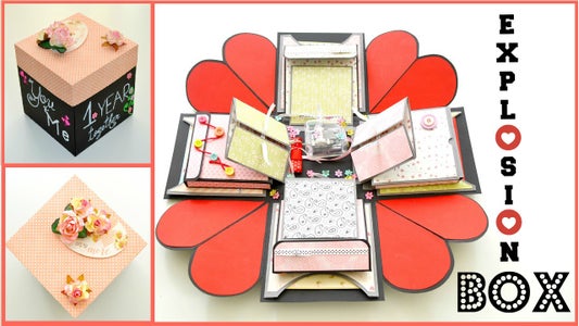 How To Make Exploding Memory Box Diy Surprise Gift For Boyfriend Explosion Love Box Card 11 Steps With Pictures Instructables