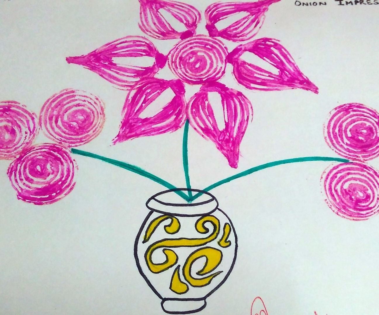 Onion Impression Painting Instructables