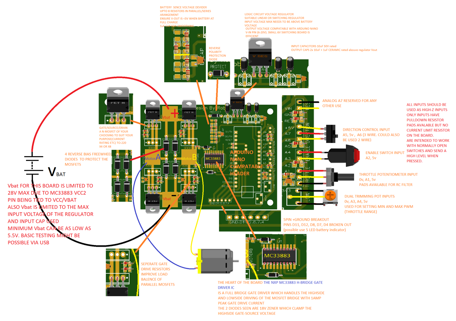 DIY High Current Motor Driver (h Circuit Diagram