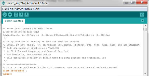 Code Generator for Custom Android/Arduino Menus to Switch Arduino ...