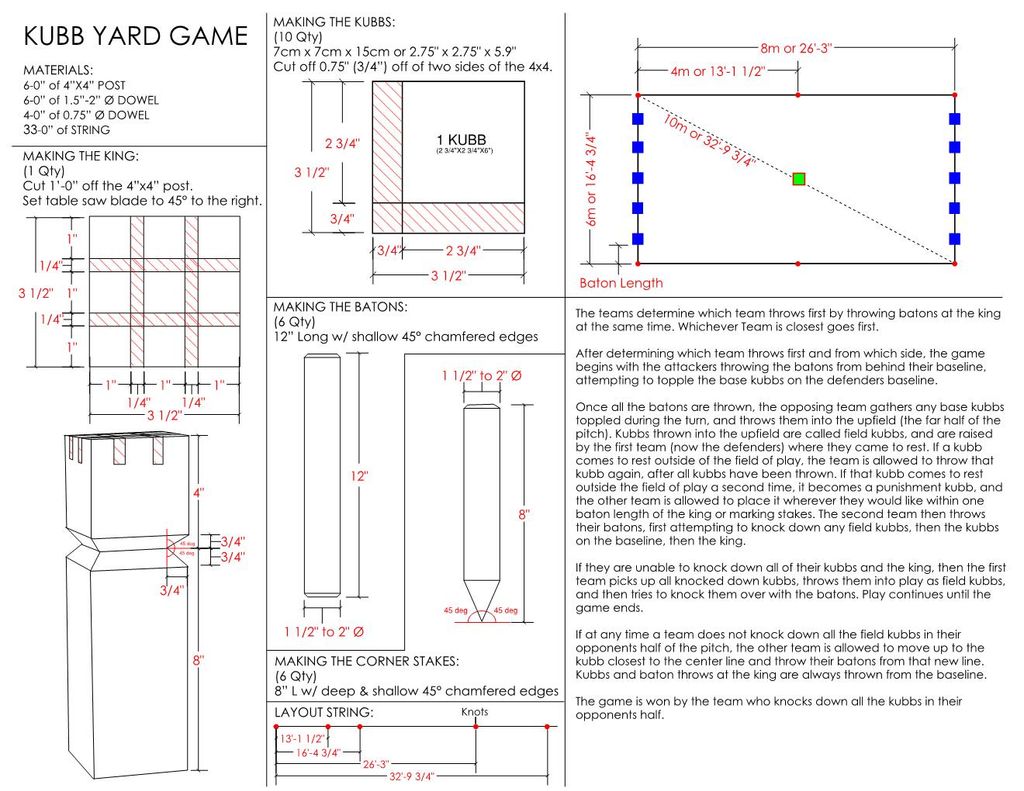 Kuib Layout Kubb Game Pieces Dimensions at Tayla Wilkin blog