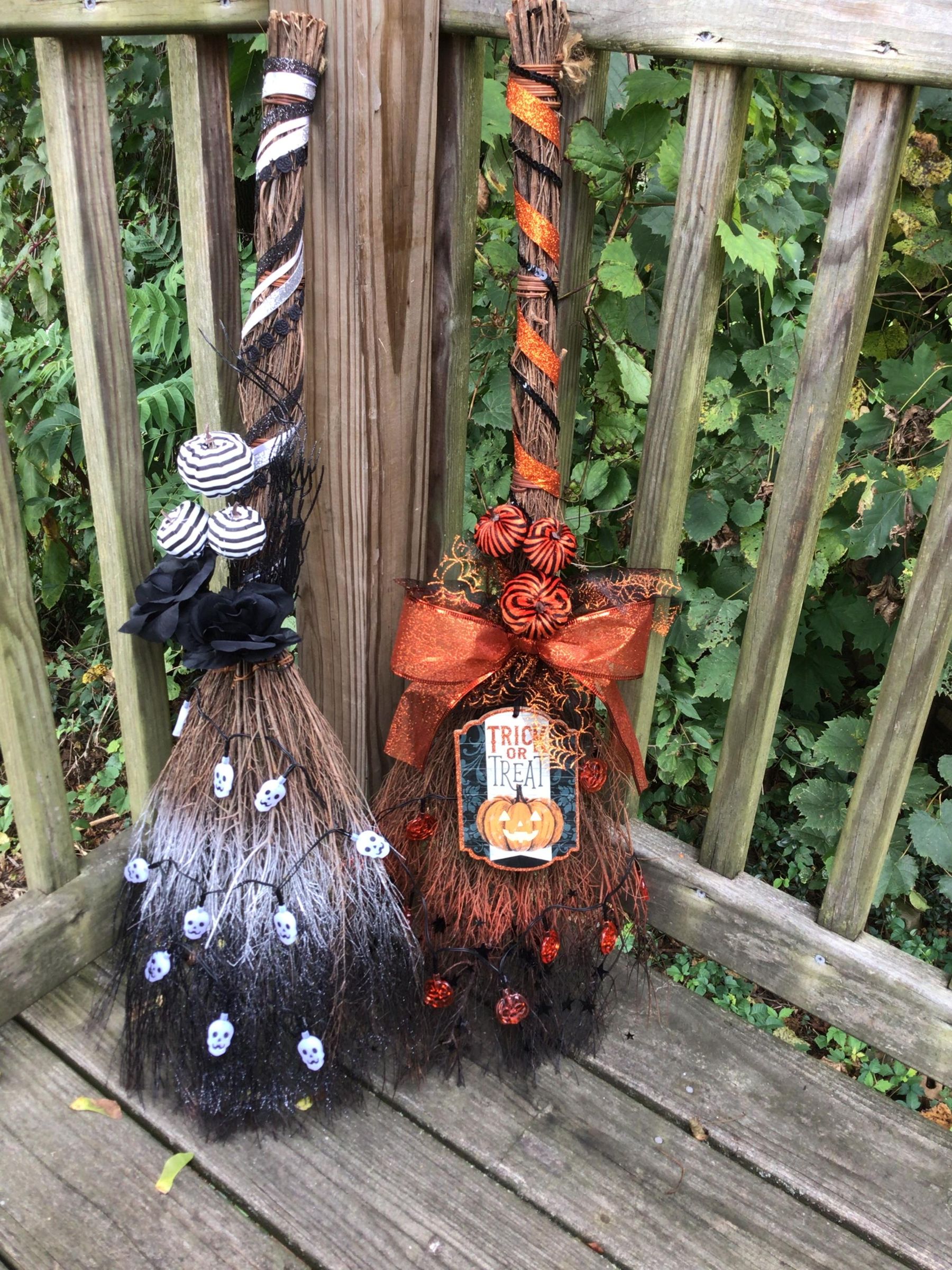 Halloween Broom Decoration 5 Steps Instructables