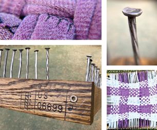 1 Pallet + Rusty Nails + 1 Rotting Walnut = 1 Giant "Potholder" Loom!