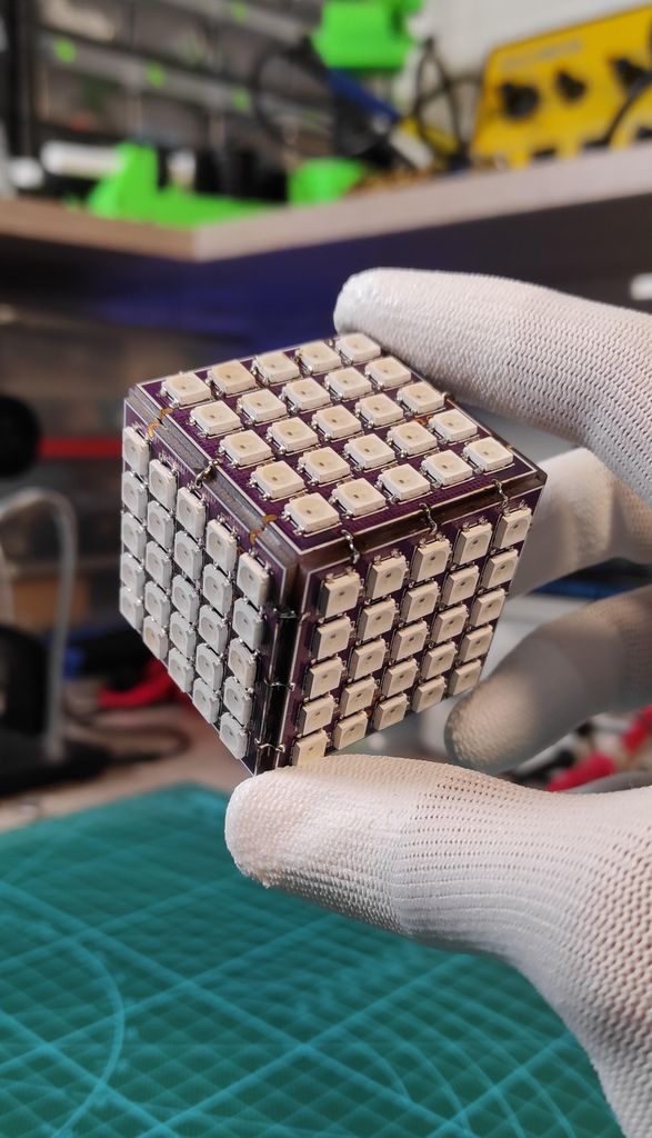 Led Magic Cube Glowing RGB LED Magic Cube (WS2812) | Details | Hackaday.io