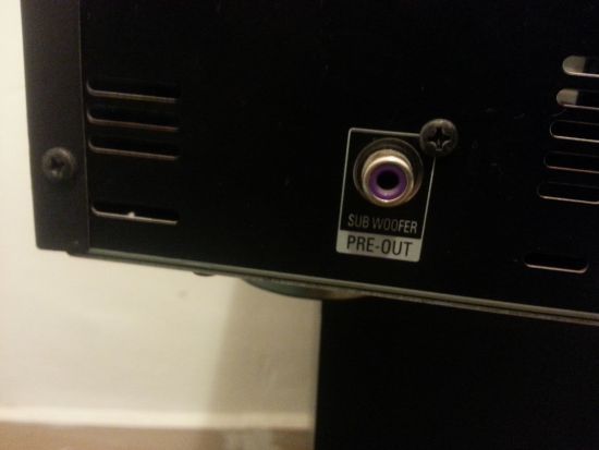 passive subwoofer to receiver