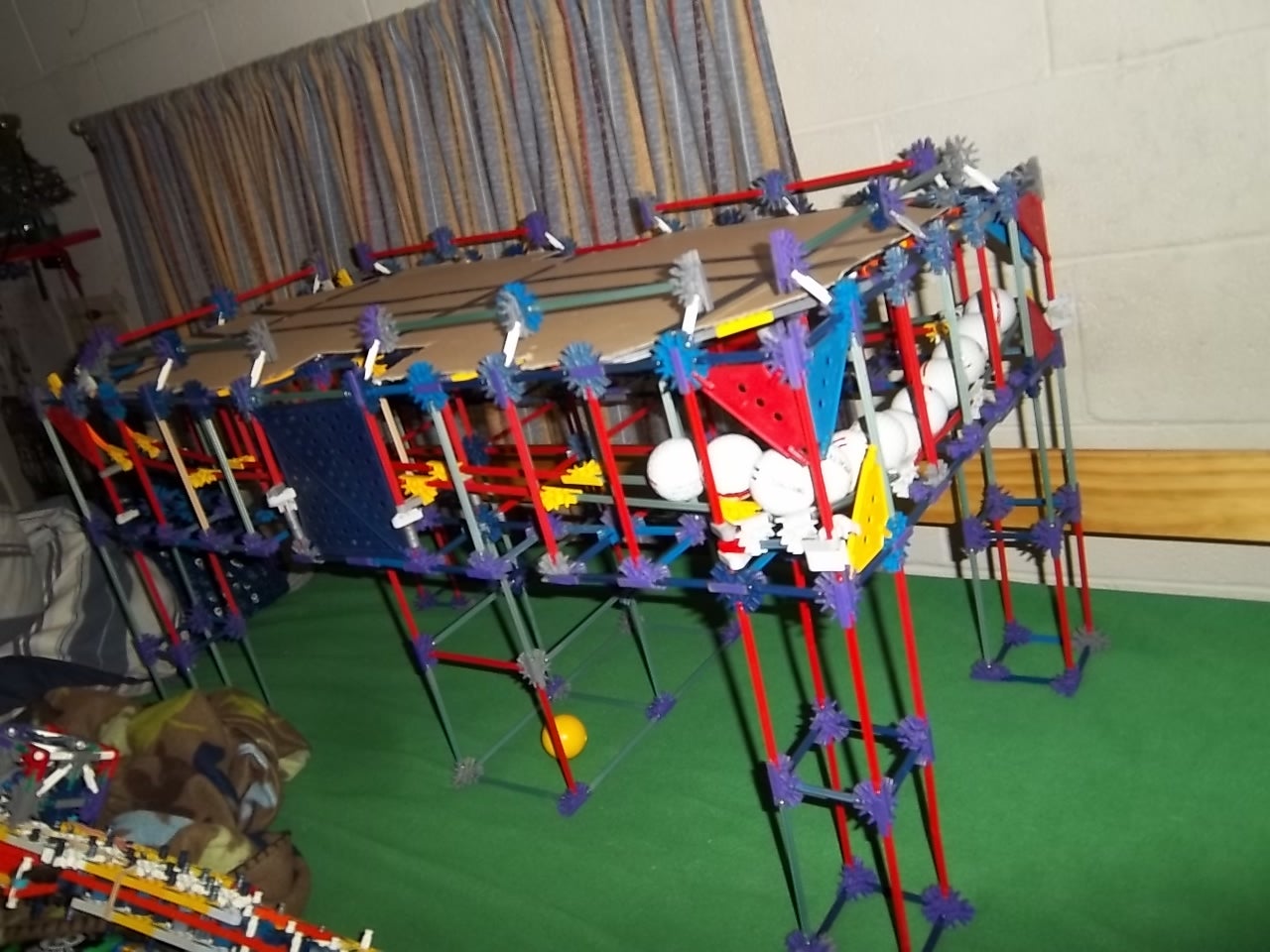 Knex Pool Table With Ball Return 5 Steps Instructables