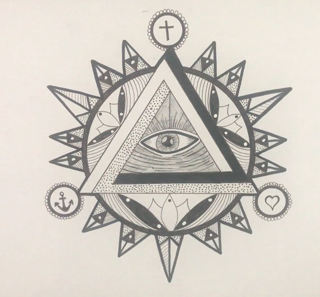 How To Draw Best Zentangle Illuminati For Beginners 8 Steps Instructables