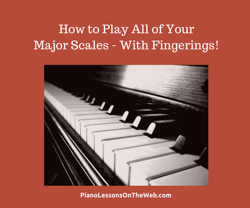 How To Play All Major Scales On The Piano With Fingerings 4 Steps Instructables How To Play All Major Scales On The Piano With Fingerings 4 Steps Instructables