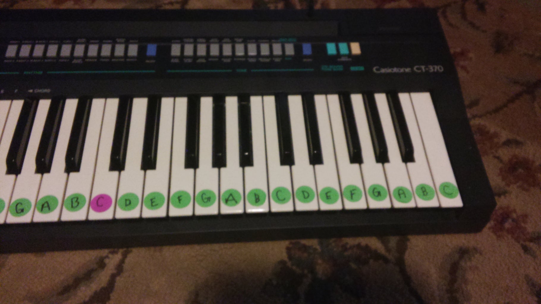 How to label a 32 key keyboard
