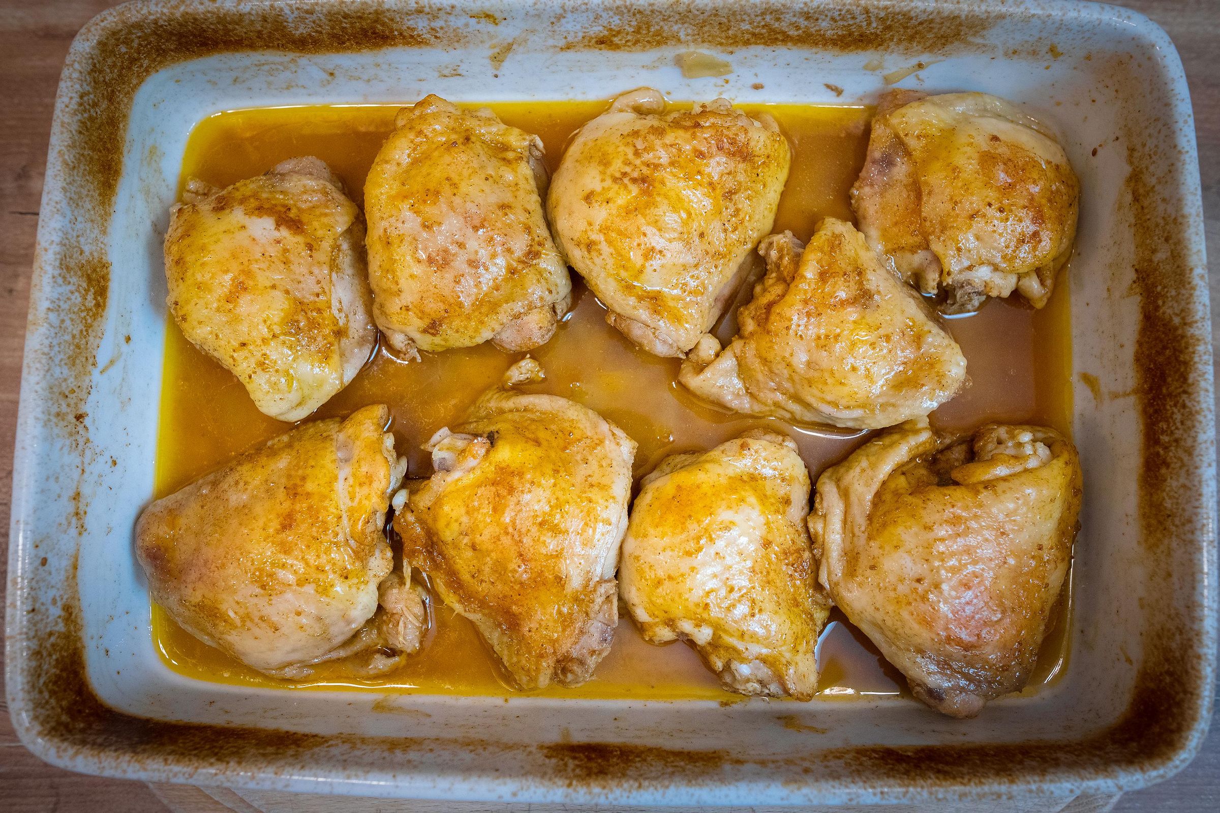 Oven Baked Chicken Thighs With Onion Gravy : 10 Steps (with Pictures