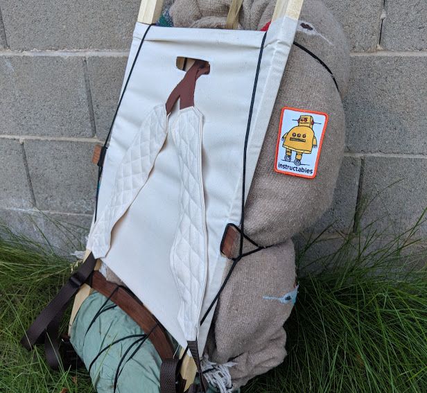 wooden external frame backpack