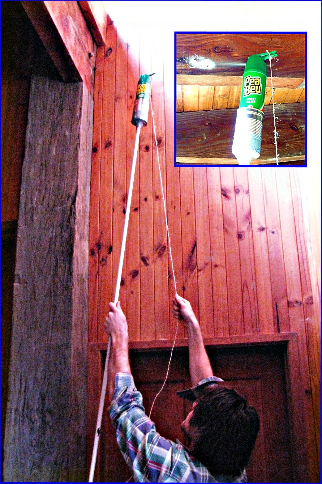 “High Spray” Extension Handle to Spray Bugs Up High. 7 Steps