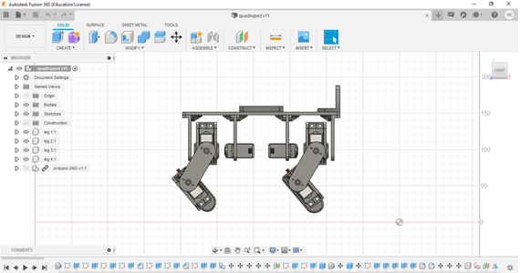 3D Printed Arduino Powered Quadruped Robot : 13 Steps (with Pictures ...