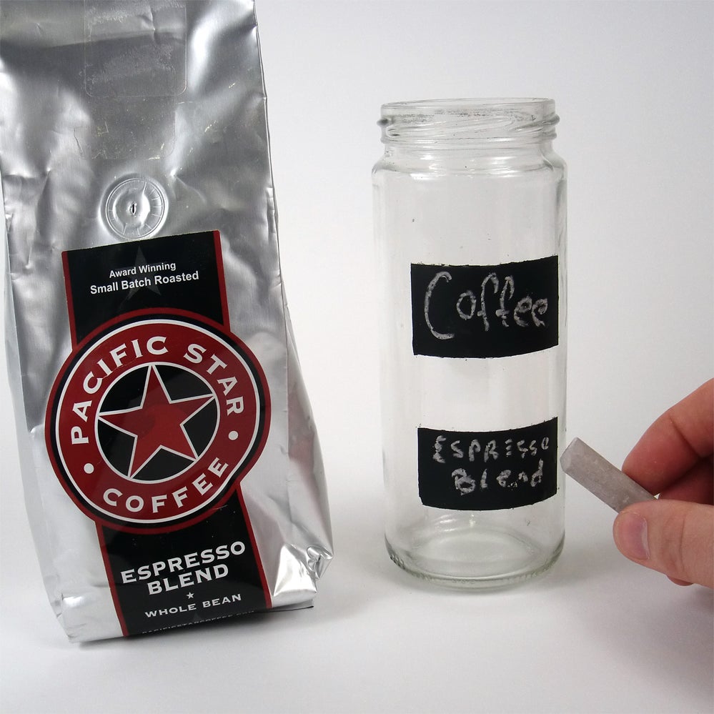 Chalk paint jar labels