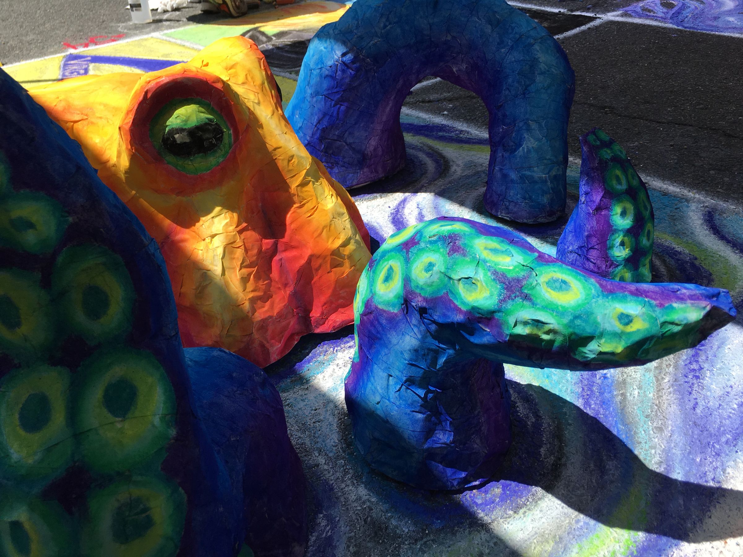 3D Octopus Sculpture Chalk Art : 3 Steps (with Pictures) - Instructables