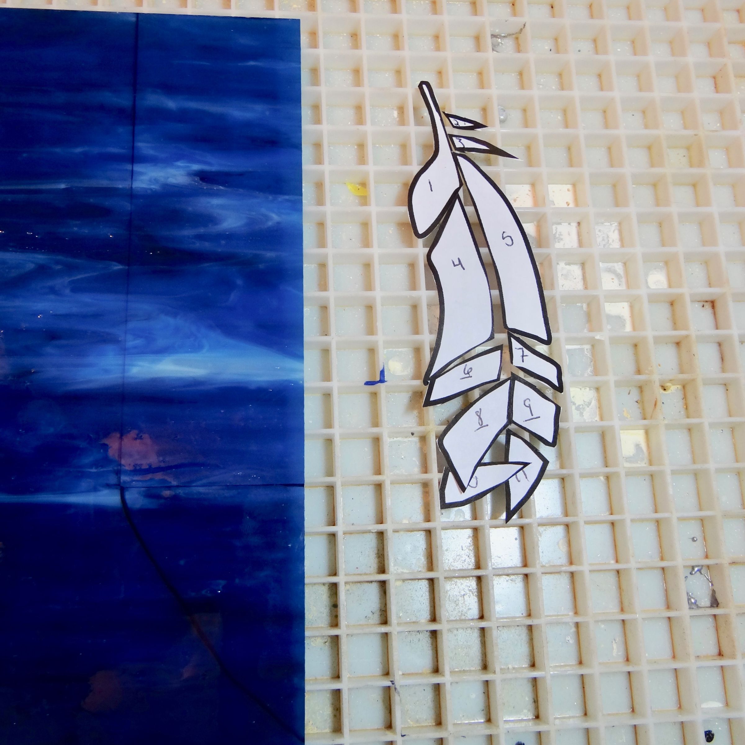 Stained Glass Blue Suncatcher 10 Steps With Pictures Instructables