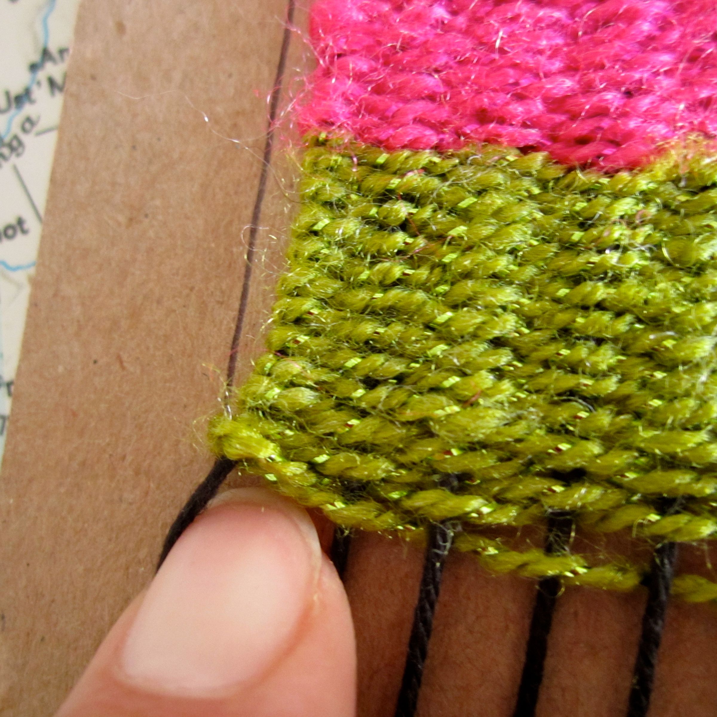 How to Weave on a Cardboard Loom 9 Steps (with Pictures) Instructables