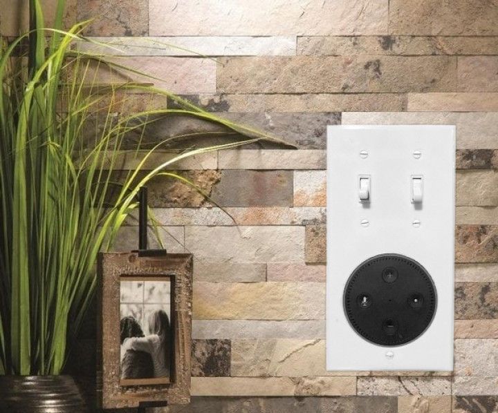 Smart Assistant Flush Mount Light Switch Box Assembly (Echo Dot 2nd Gen