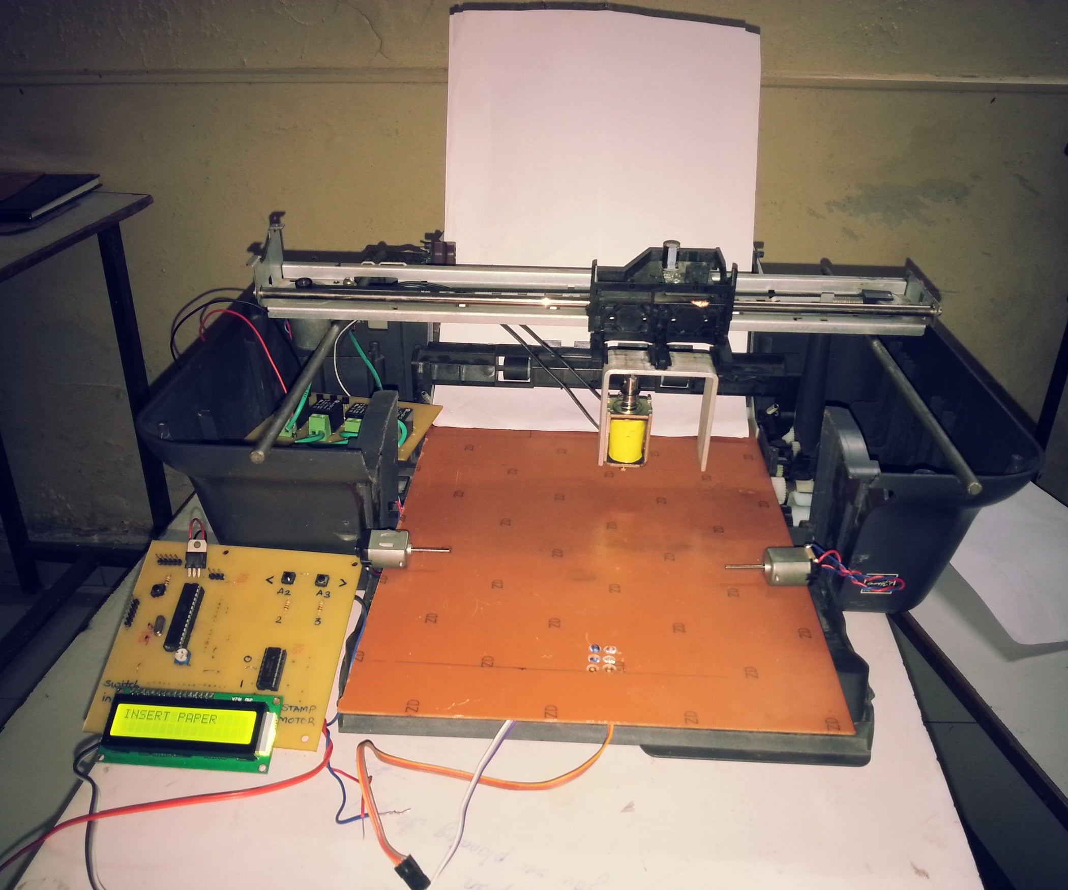 Transformation of Old Printer to Automated Stamping Machine 5 Steps