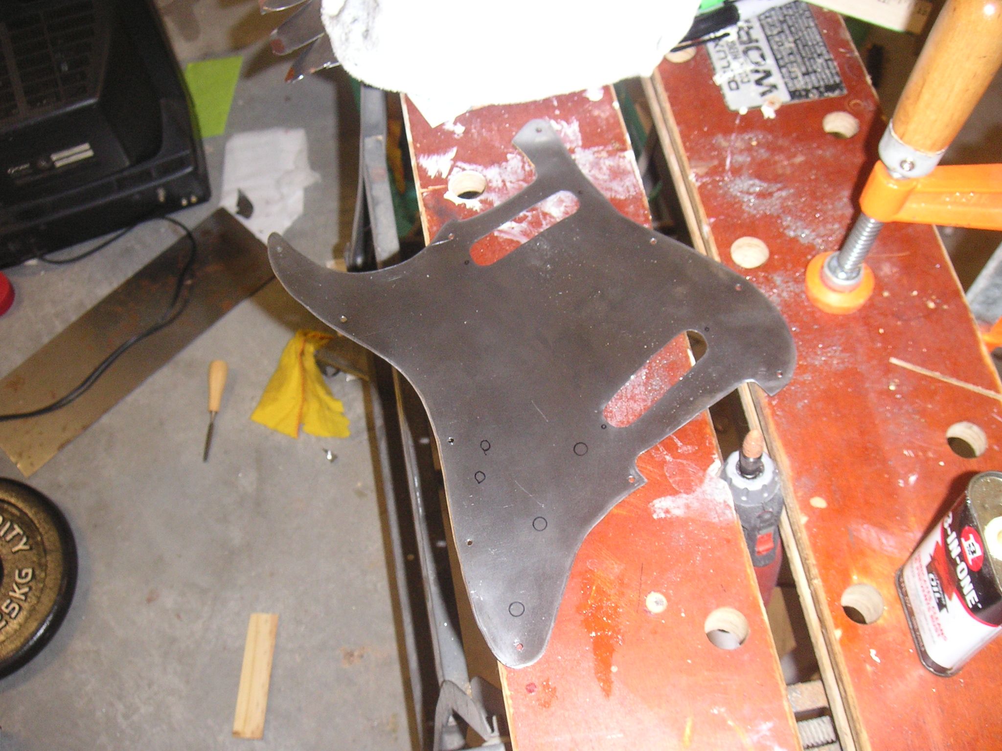 How to Make a Custom Metal Guitar Pickguard! 9 Steps Instructables